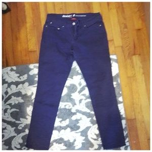 Purple comfort shaping skinny jeans